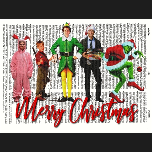 Christmas Movie Legends Dictionary Art Print - Picture 4 of 4